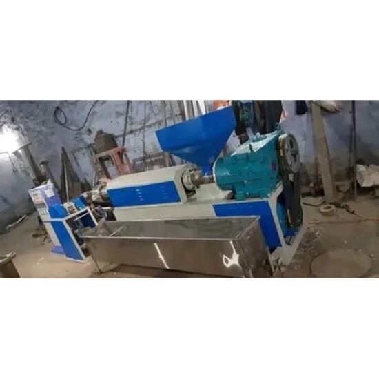 Fully Automatic Plastic Dana Making Machine - Color: Blue And White
