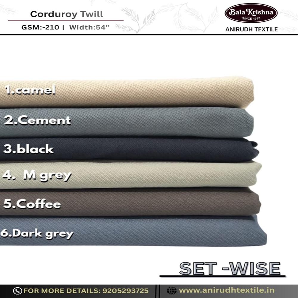 Corduroy twill