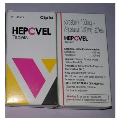 500mg Hepcvel Sofosbuvir Velpatasvir Tablets