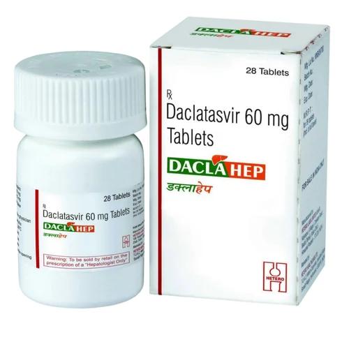 60mg Daclahep Daclatasvir Tablets - Life Span: 24 Months From Date Of Manufacture