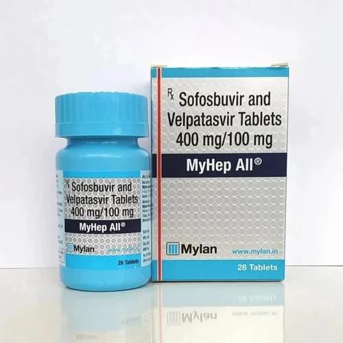 500mg Myhep All Sofosbuvir Velpatasvir Tablets - Life Span: 2 Years From Manufacturing Date