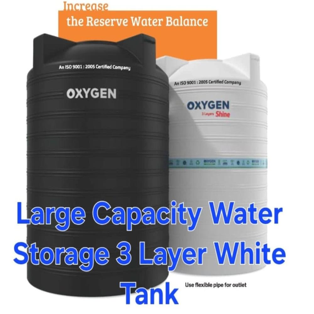 Oxygen Eco 3 Leyer Water Tank - Color: White & Black