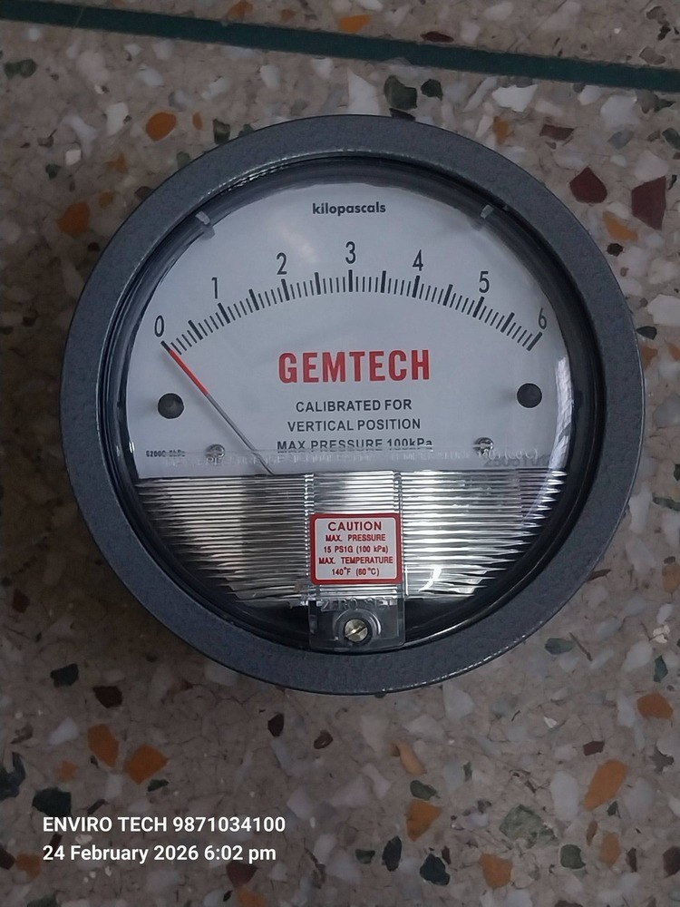 GEMTECH DIFFERENTIAL PRESSURE GAUGE NEAR Chand Mohalla DELHI