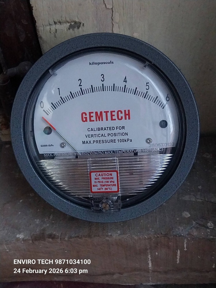 GEMTECH DIFFERENTIAL PRESSURE GAUGE NEAR Chand Mohalla DELHI
