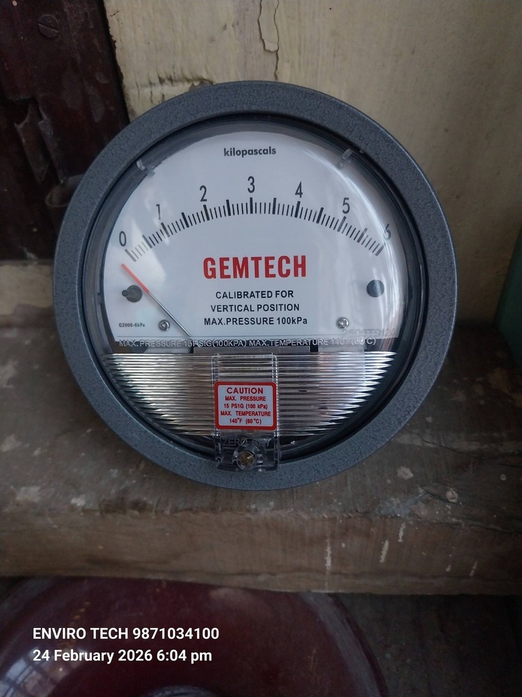 GEMTECH DIFFERENTIAL PRESSURE GAUGE NEAR Chand Mohalla DELHI