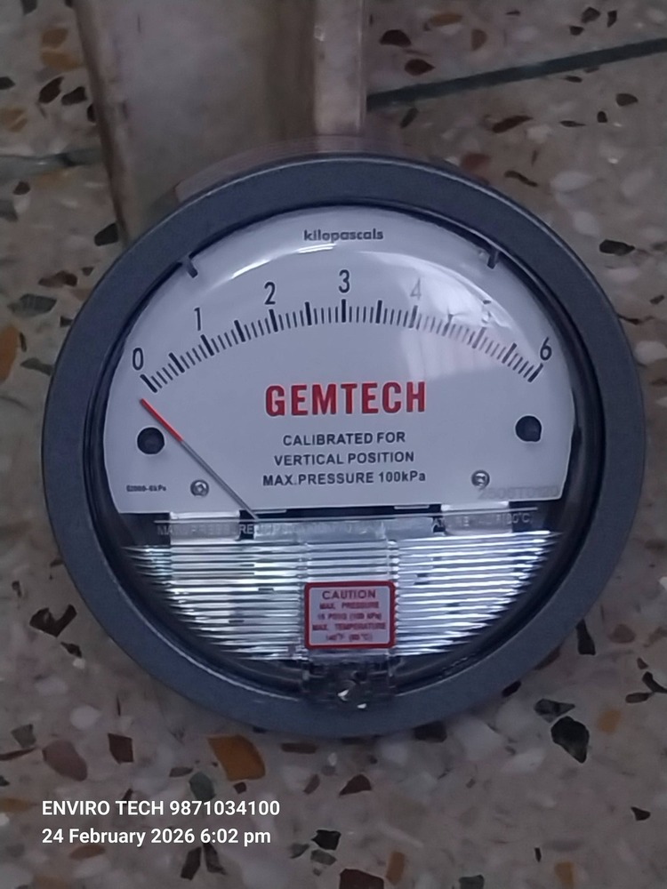 GEMTECH DIFFERENTIAL PRESSURE GAUGE NEAR Chand Mohalla DELHI