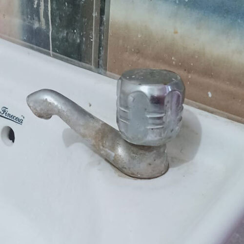 Wall Silver Stainless Steel Water Tap