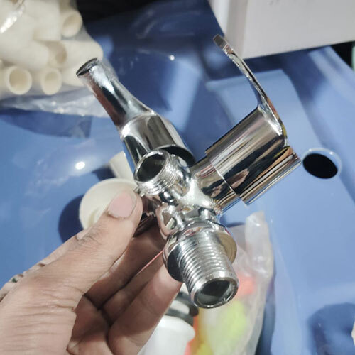 Brass Angle Valve Two Way Double Handle Faucet