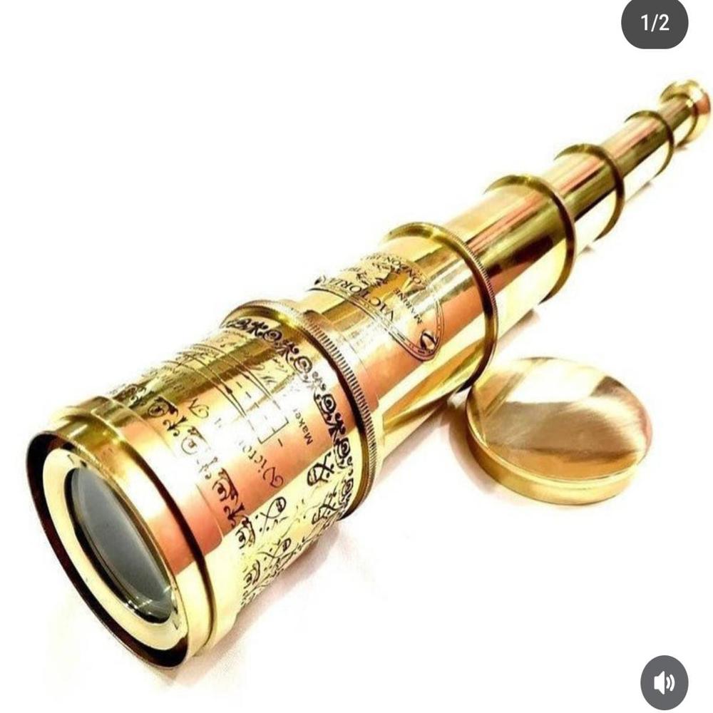 Antique Binoculars - Color: Golden Brown