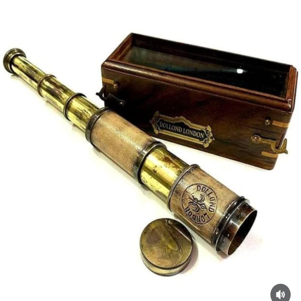 Antique Binoculars - Color: Golden Brown