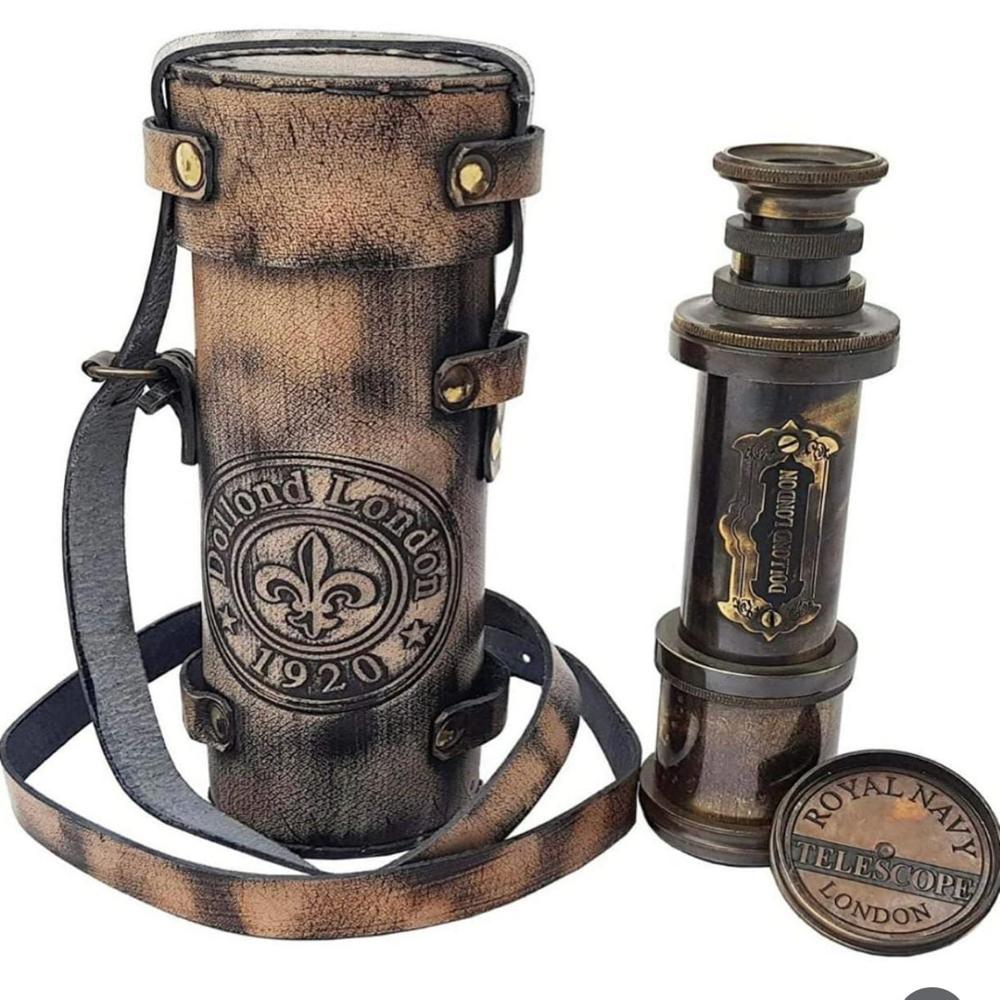 Antique Binoculars - Color: Golden Brown