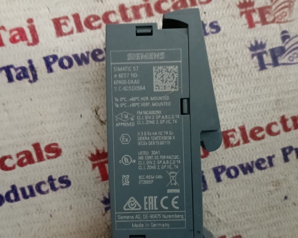 SIEMENS 6ES7 193-6PA00-0AA0 PLC