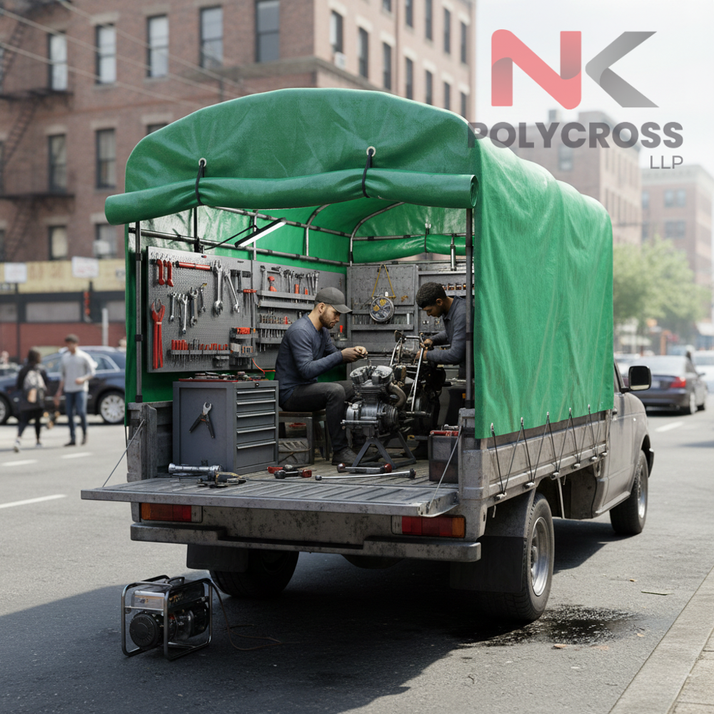 Tailor Shop Canopy - Color: Blue