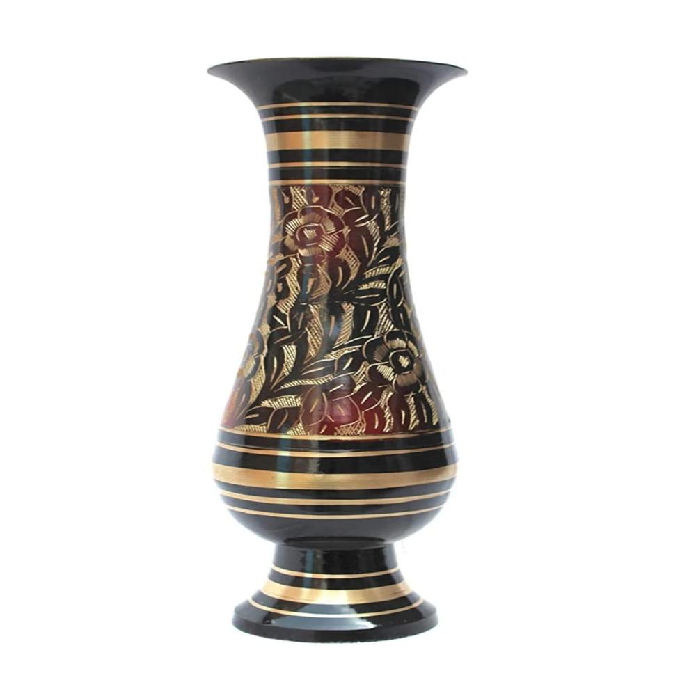Brass Flower Pots - Color: Golden