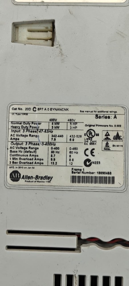 ALLEN BRADLEY 20DC8P7A0EYNACNK