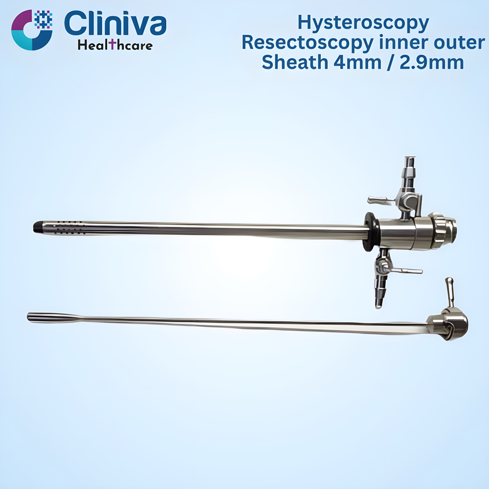 Laparoscopic Hysteroscopy Resectoscopy Inner Outer Sheath 4mm / 2.9mm - Application: Hospital