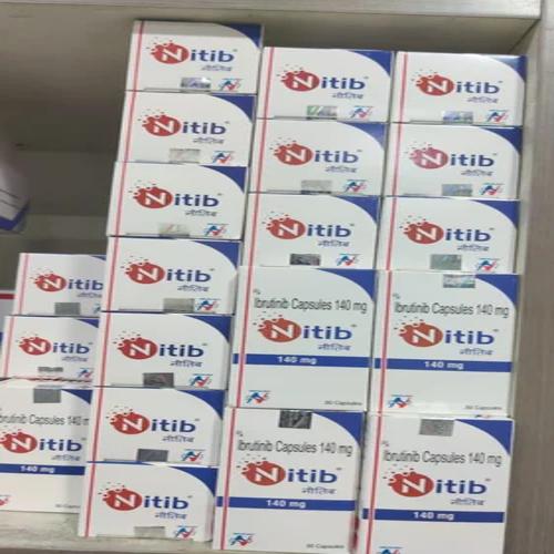 140mg Nitib Ibrutinib Capsule - Light Yellow Capsule, 30 Capsules Bottle | BTK Inhibitor, Anticancer, Oral Prescription Medicine for B-cell Malignancies