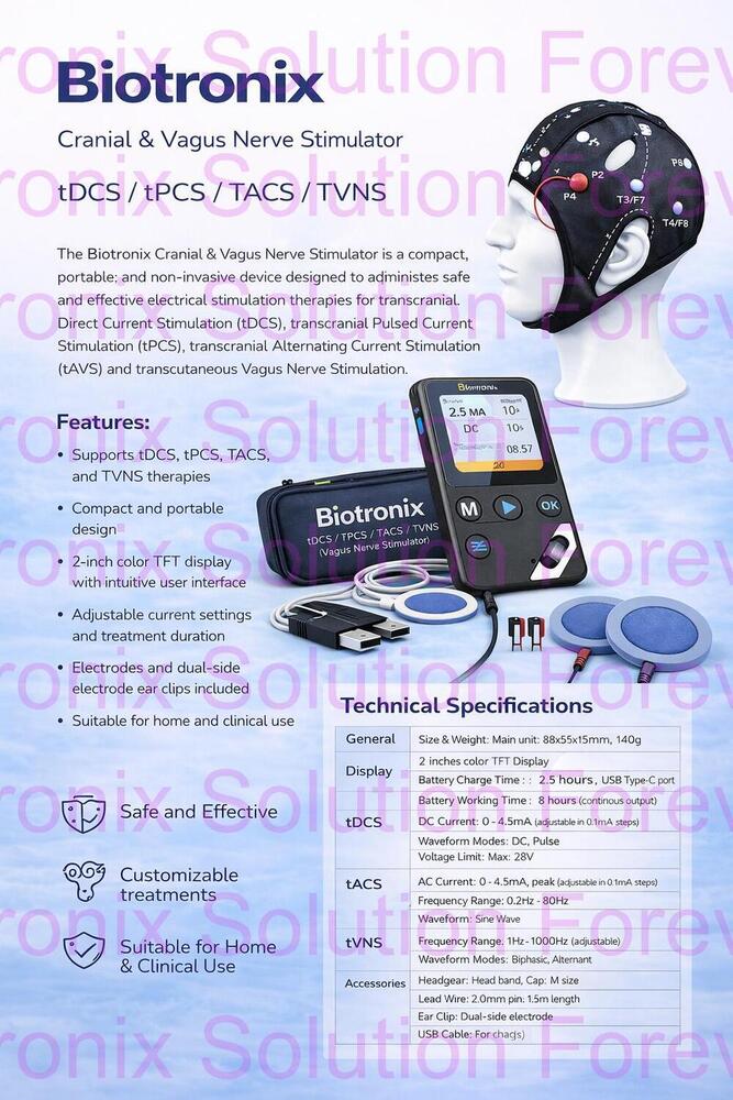 Professional TDCS And TVNS Therapy Equipment