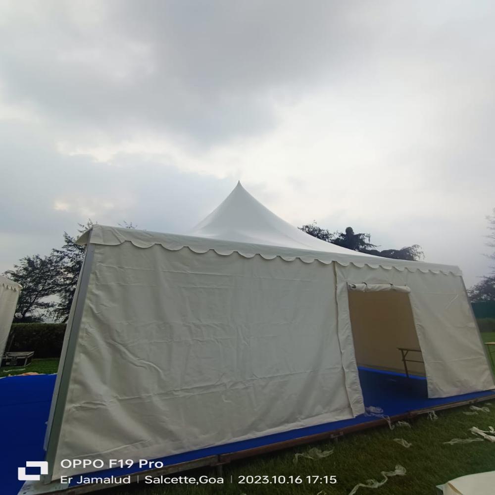German Pagoda Tent Rental Service - Power Source: Electrical