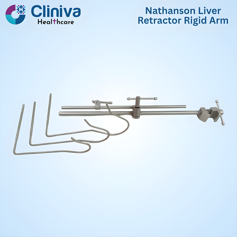 Stainless Steel Reusable Nathanson Liver Retractor Rigid Arm, For Laparoscopic Surgery