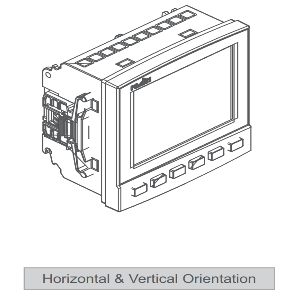 Rex335 3 Phase Ammeter  (96w X 96h X 62d) Radix Brand - Material: Polycarbonare
