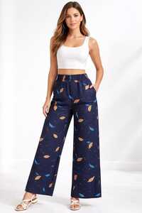 Ladies Boho Breeze Printed Palazzo Pants - Color: Multicolor