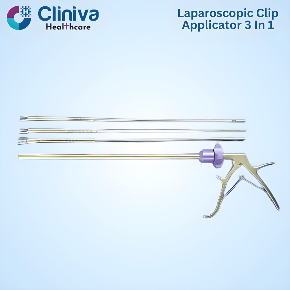 Laparoscopic Clip Applicator 3 In 1