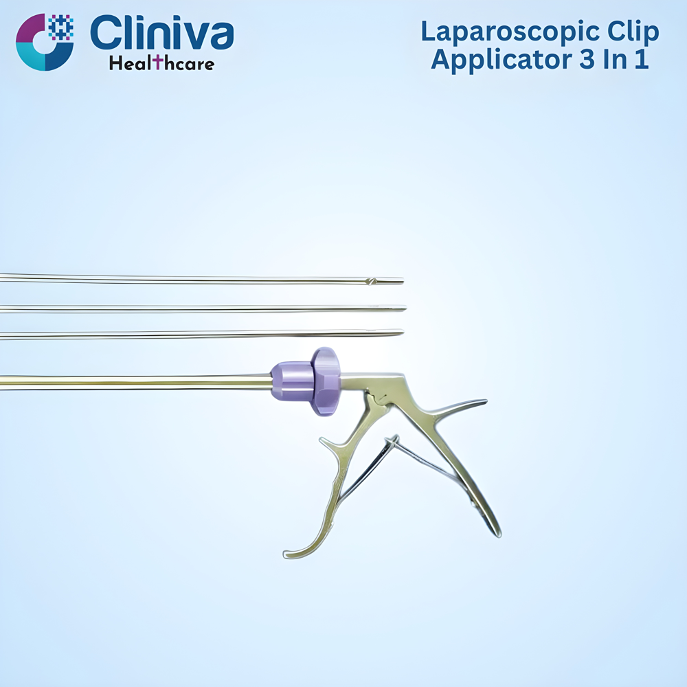 Laparoscopic Clip Applicator 3 In 1