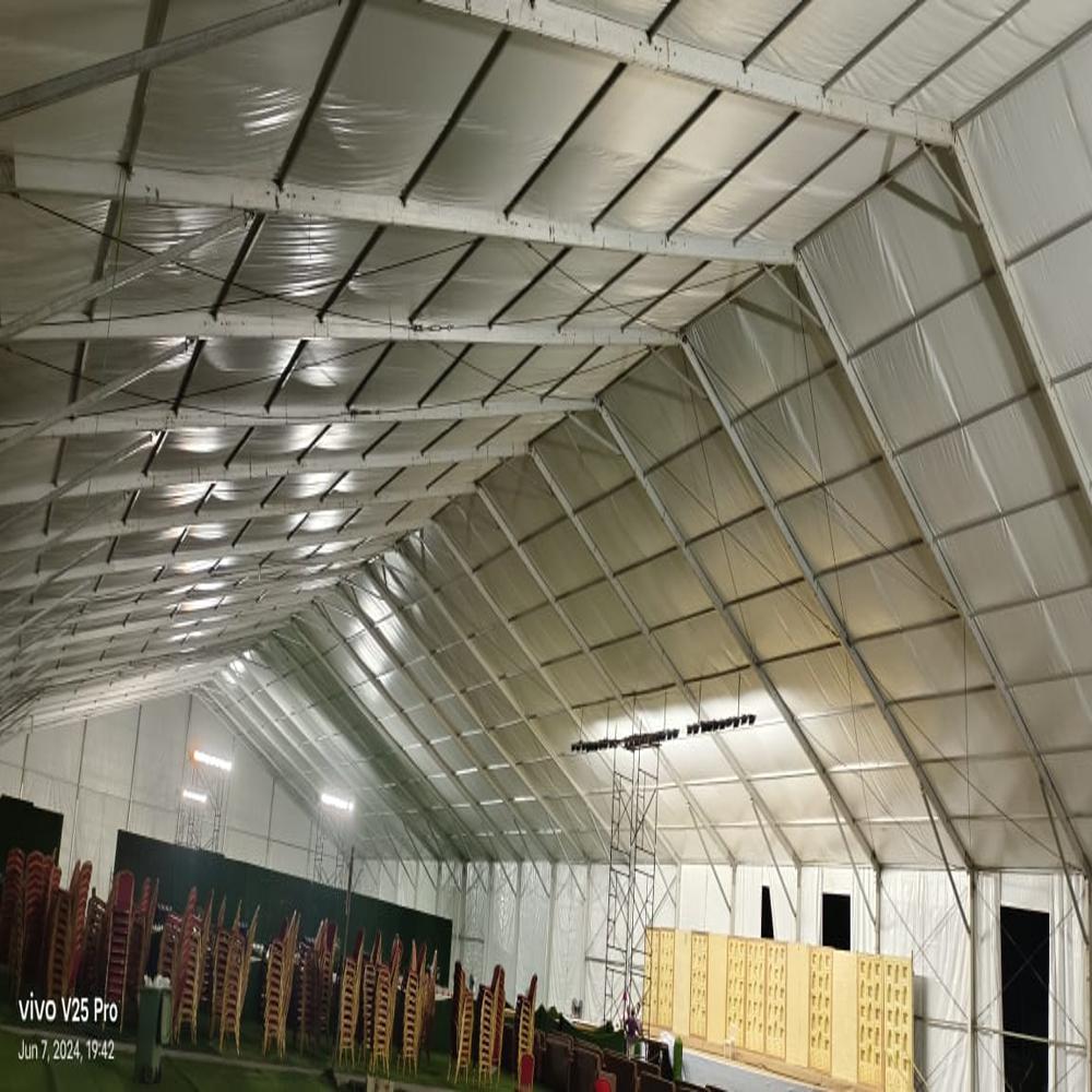 German Hanger With Platform And Carpet Tent Rental Service