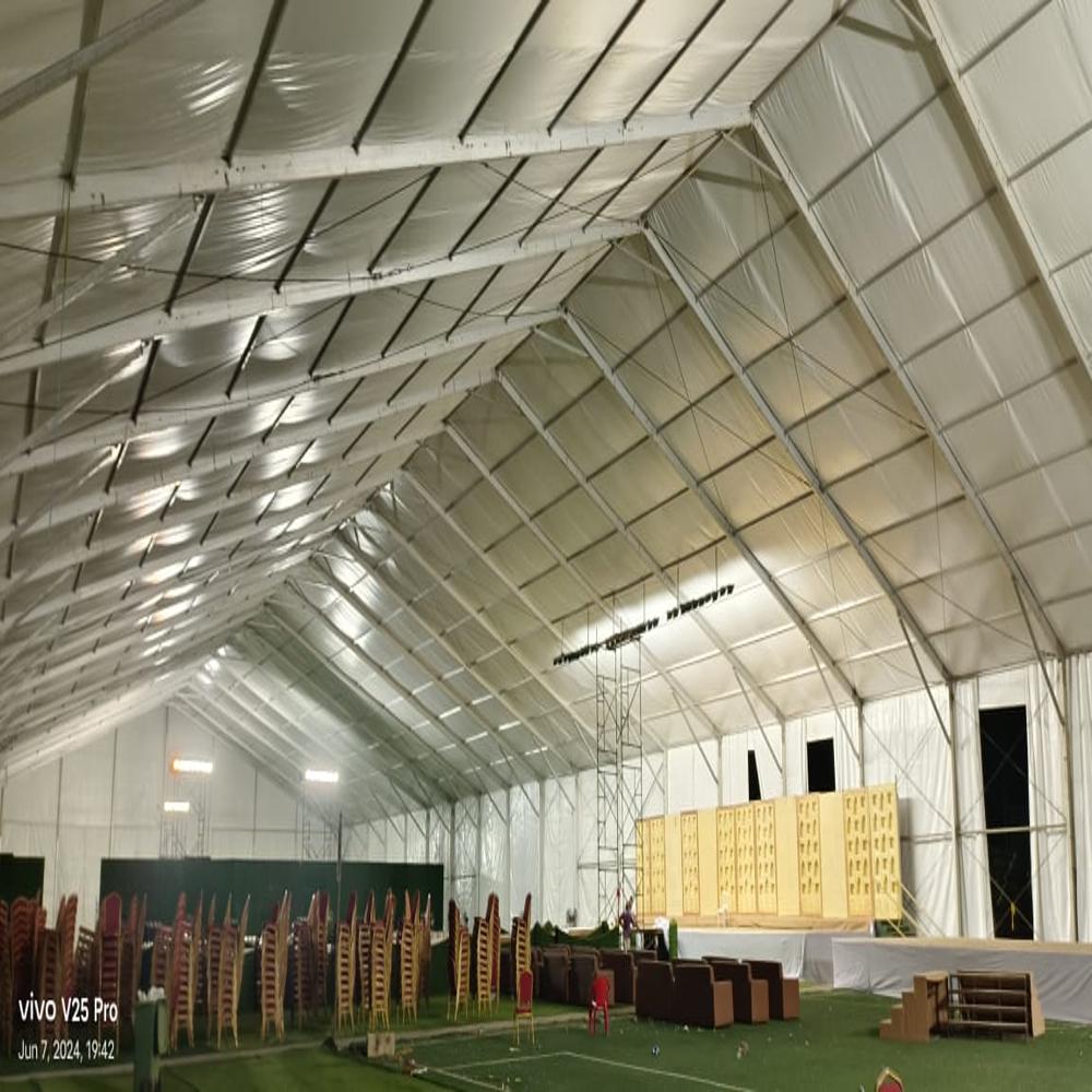 German Hanger With Platform And Carpet Tent Rental Service