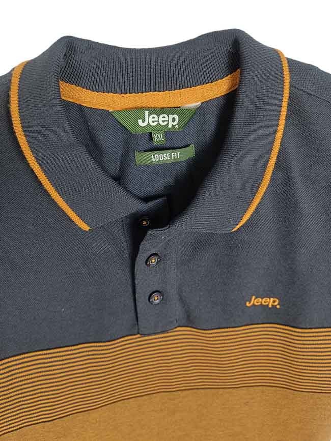 M11517 Jeep Mens Striped Polos