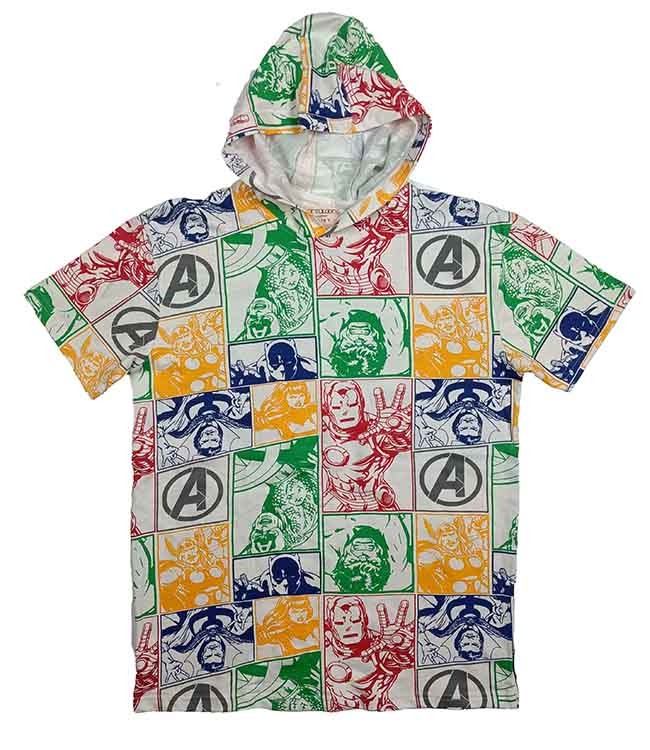 B16474 Older Boys Hooded French Terry T-Shirt