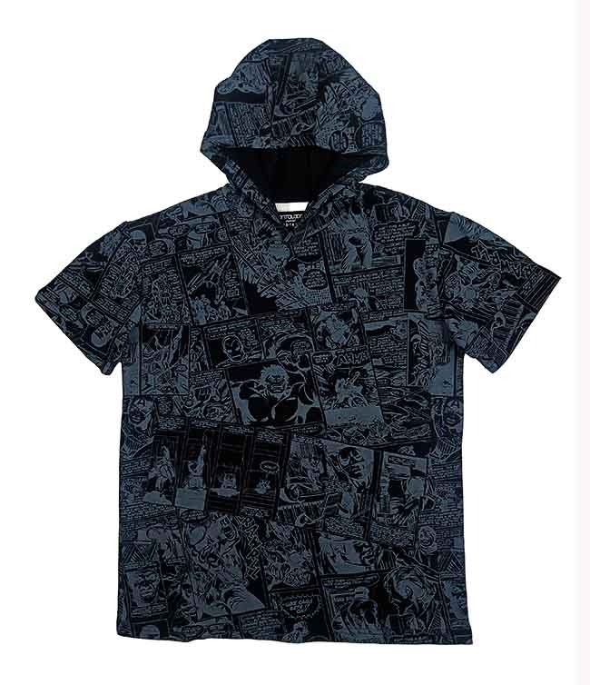 B16474 Older Boys Hooded French Terry T-Shirt