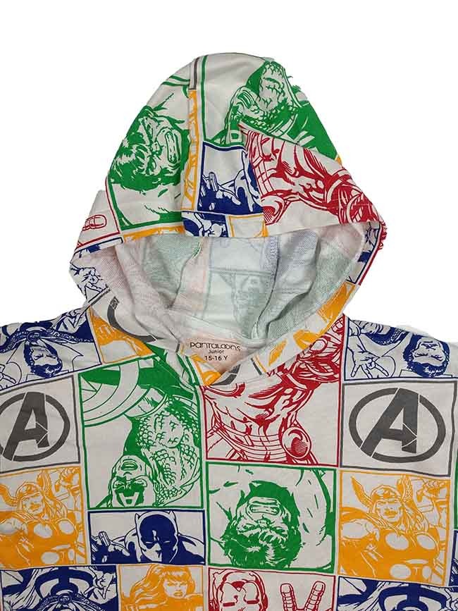 B16474 Older Boys Hooded French Terry T-Shirt