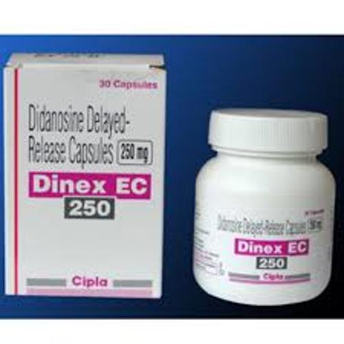 250mg Dinex Ec Didanosine Delayed Release Capsules - Life Span: 24 Months From The Date Of Manufacture