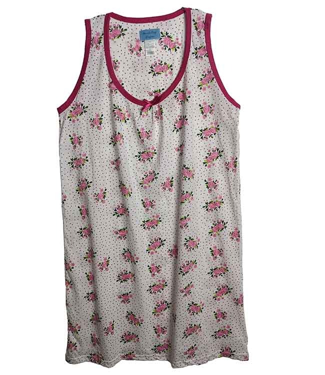 W13462 Ladies Sleeveless Nightshirts
