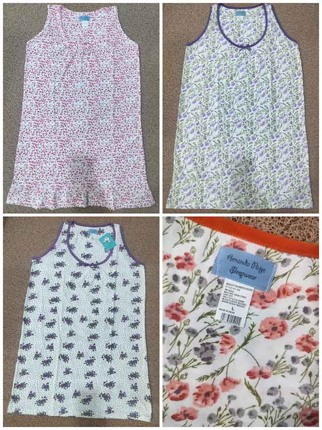 W13462 Ladies Sleeveless Nightshirts