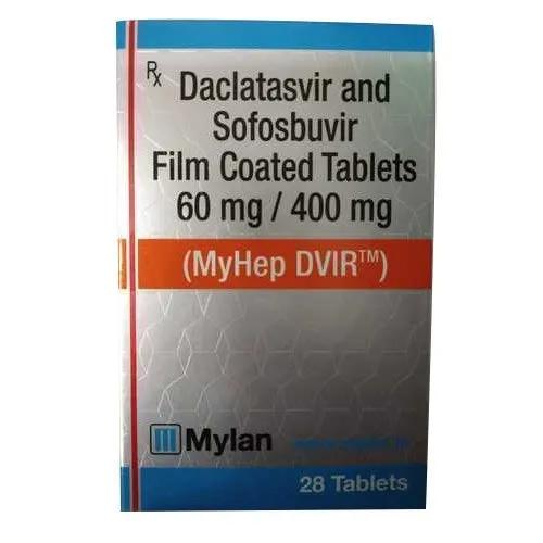 460mg My Hep Dvir Daclatasvir Sofosbuvir Film Coated Tablets