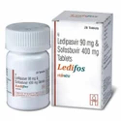 490mg Ledifos Ledipasvir Sofosbuvir Tablets - Life Span: 24 Months (From Manufacturing Date)