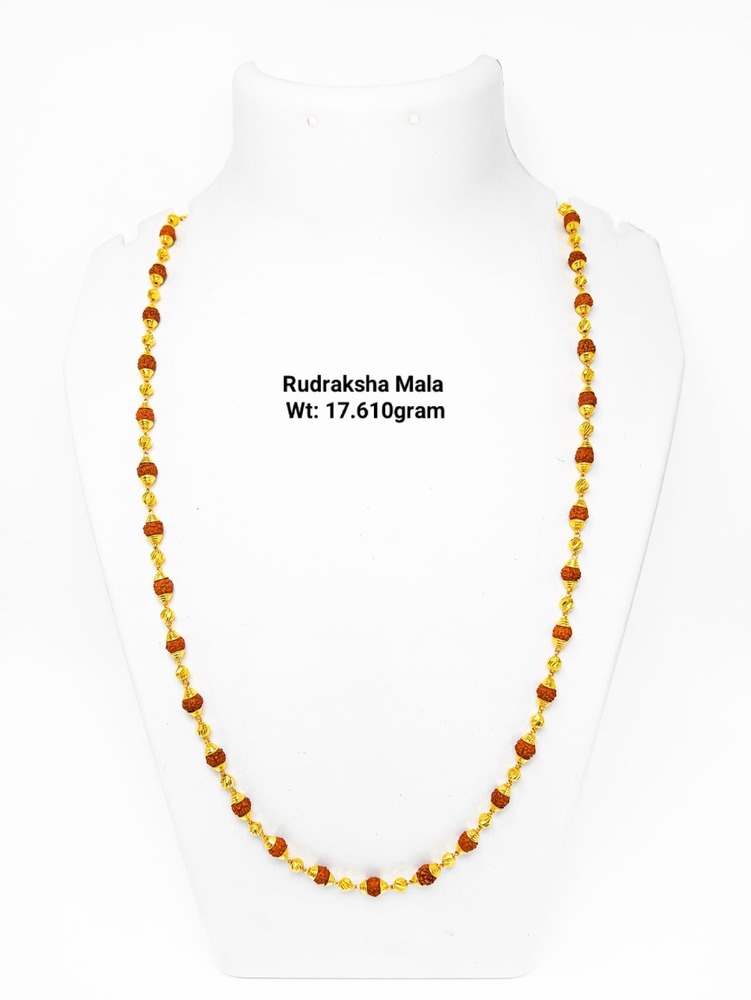 22KT New Design Gold Rudraksha Mala