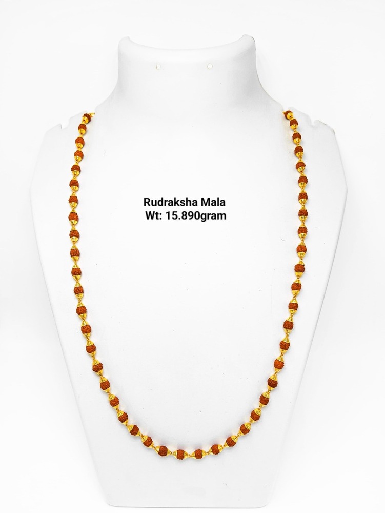 22KT New Design Gold Rudraksha Mala