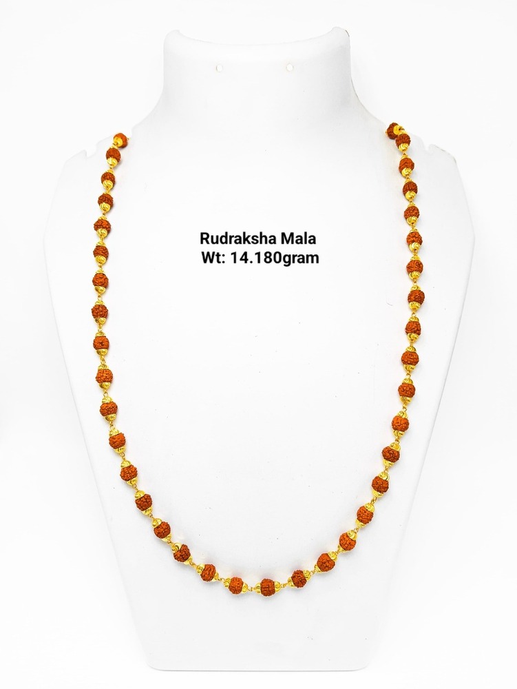 22KT New Design Gold Rudraksha Mala