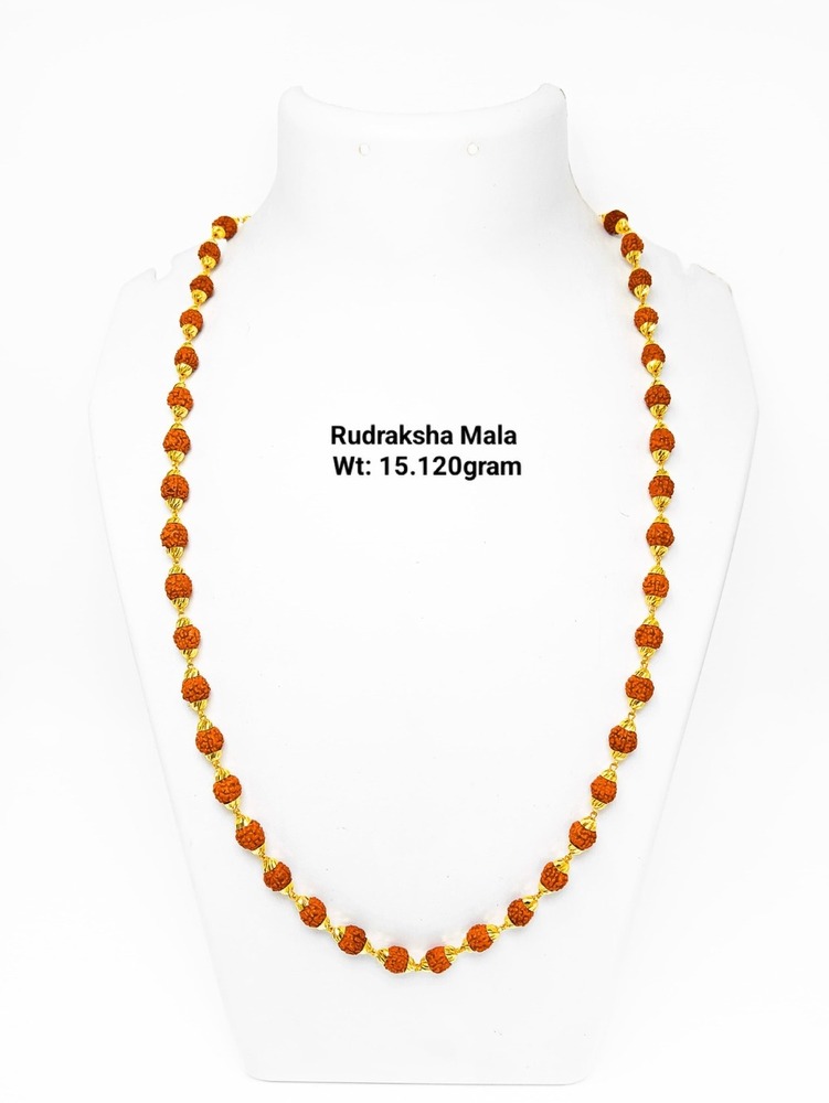 22KT New Design Gold Rudraksha Mala