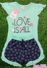 DNo 255 Blue Color Hot Pant Suit