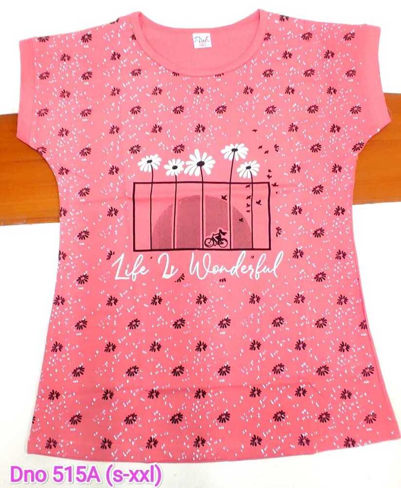DNo 515A Pink Color Hs Top