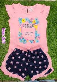 DNo 261 Pink Colour Hot Pant Suit