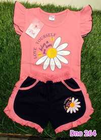 DNo 264 Pink Hot Pant Suit