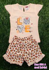 DNo 836A Pink Hot Pant Suit