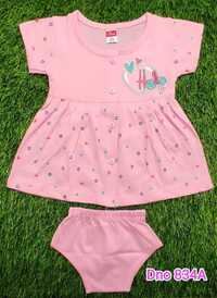 DNo 834A Pink Hs Frock Suit