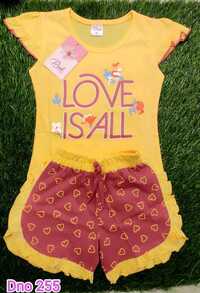 Dno 255 Yellow And Red Hot Pant Suit - Age Group: Adults